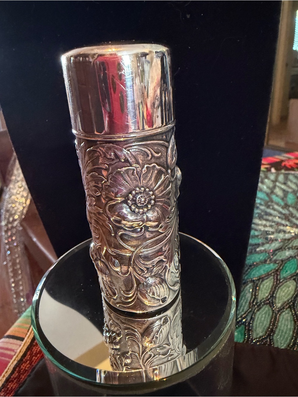 Ornate Vintage Sterling Silver Container